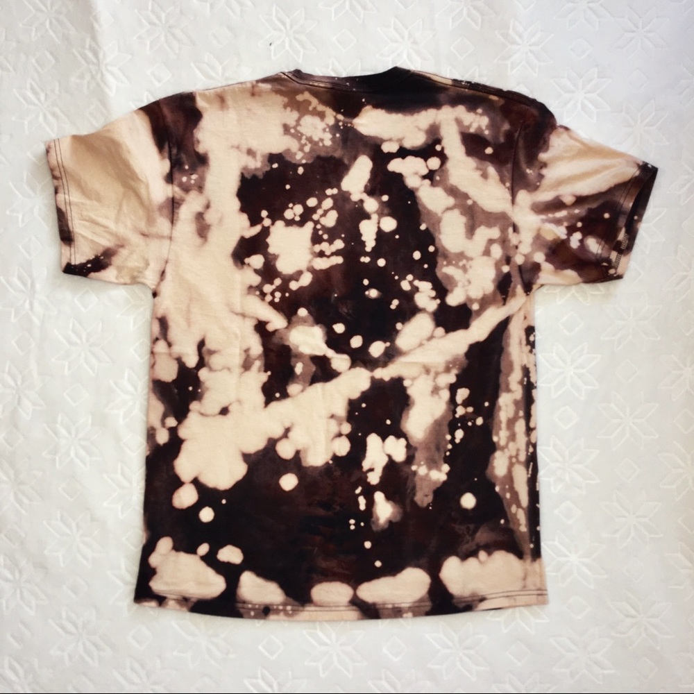 Bleached distressed guns and roses black tshirt LA - Picture 3 of 5
